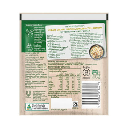 Continental Cream Of Chicken Soup Serves 4 - 45g