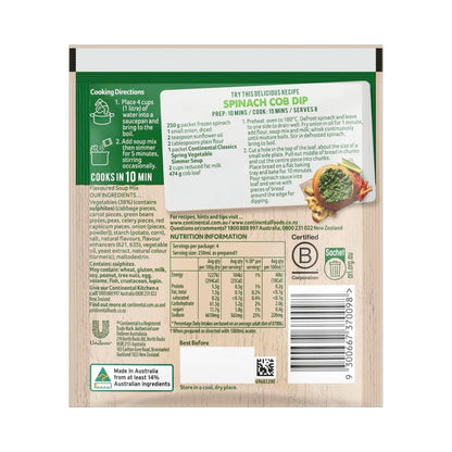 Continental Spring Vegetable Soup Serves 4 - 30g