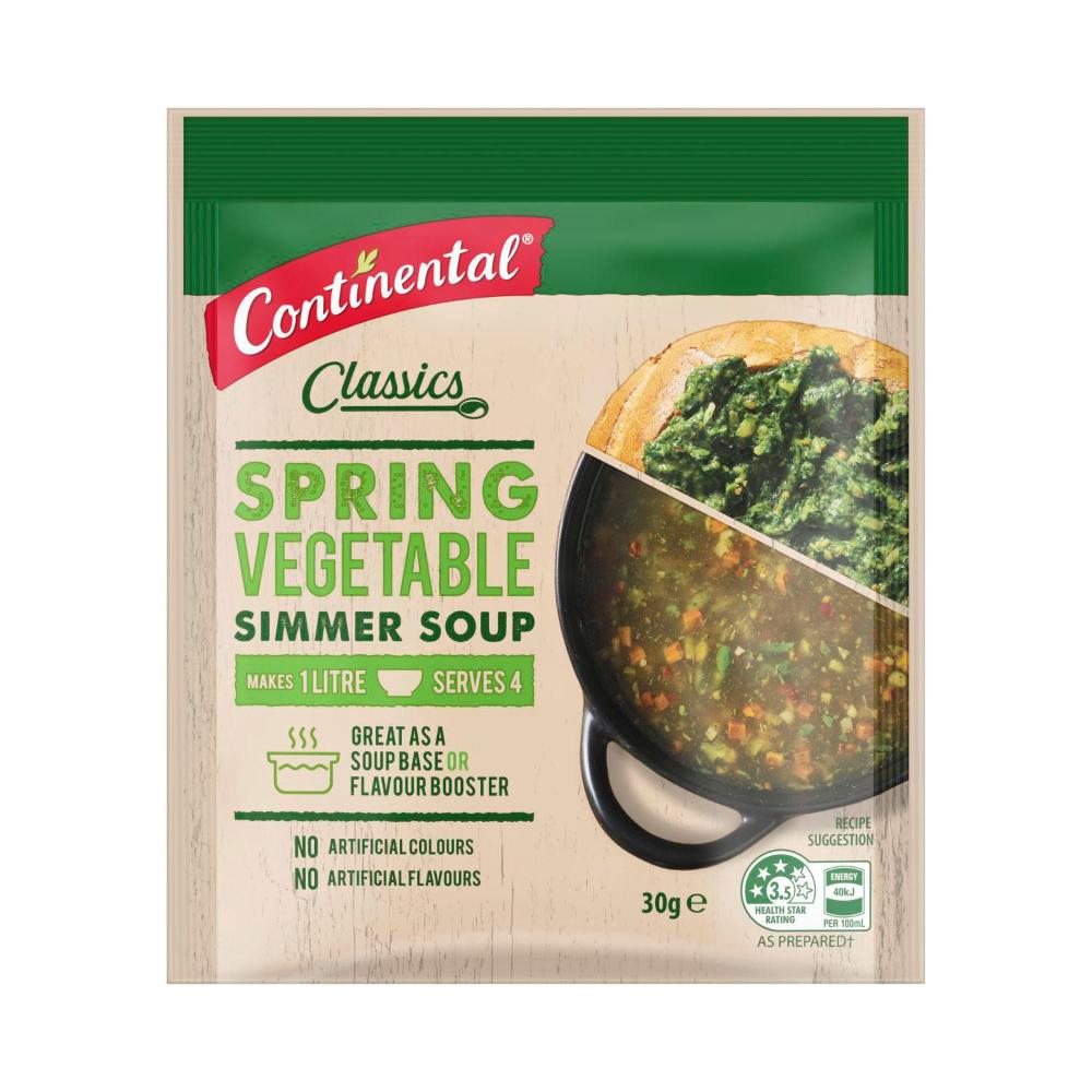 Continental Spring Vegetable Soup Serves 4 - 30g