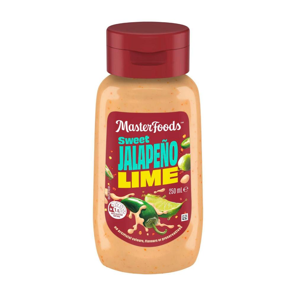 Masterfoods No Rules Sweet Jalapeno & Lime Sauce - 250mL