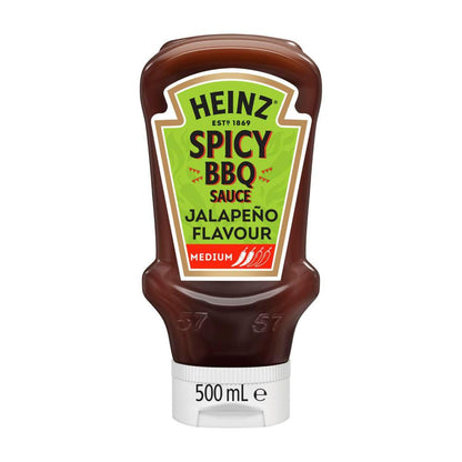 Heinz Spicy BBQ Sauce Jalapeno Flavour Medium Sauce - 500mL