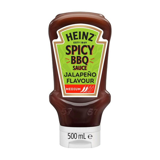 Heinz Spicy BBQ Sauce Jalapeno Flavour Medium Sauce - 500mL