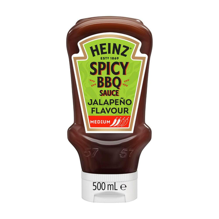 Heinz Spicy BBQ Sauce Jalapeno Flavour Medium Sauce - 500mL