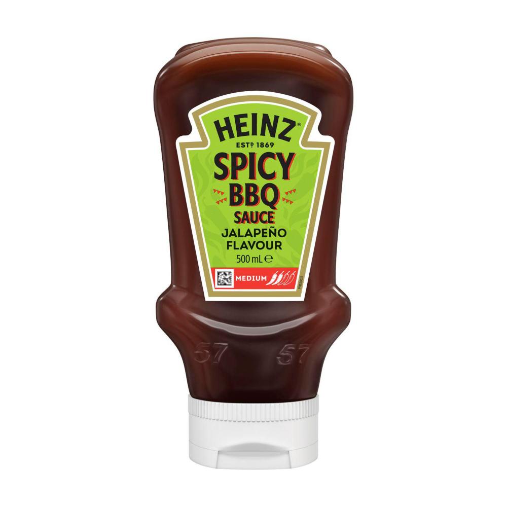 Heinz Spicy BBQ Sauce Jalapeno Flavour Medium Sauce - 500mL