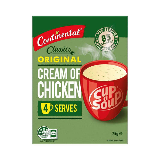 Continental Cup A Soup Cream Of Chicken Soup Serves 4 - 75g