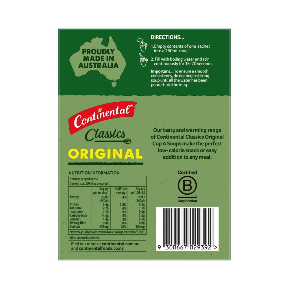 Continental Cup A Soup Cream Of Chicken Soup Serves 4 - 75g