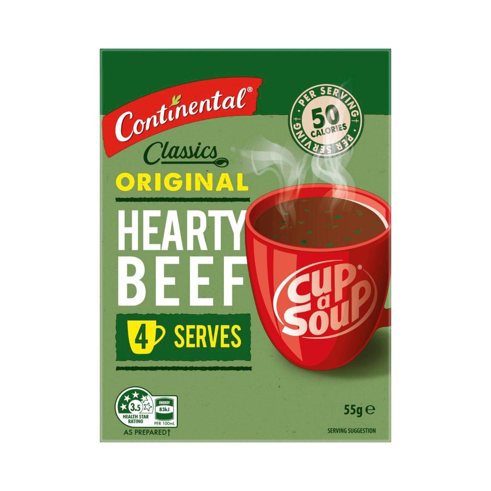 Continental Cup A Soup Hearty Beef Soup Serves 4 - 55g