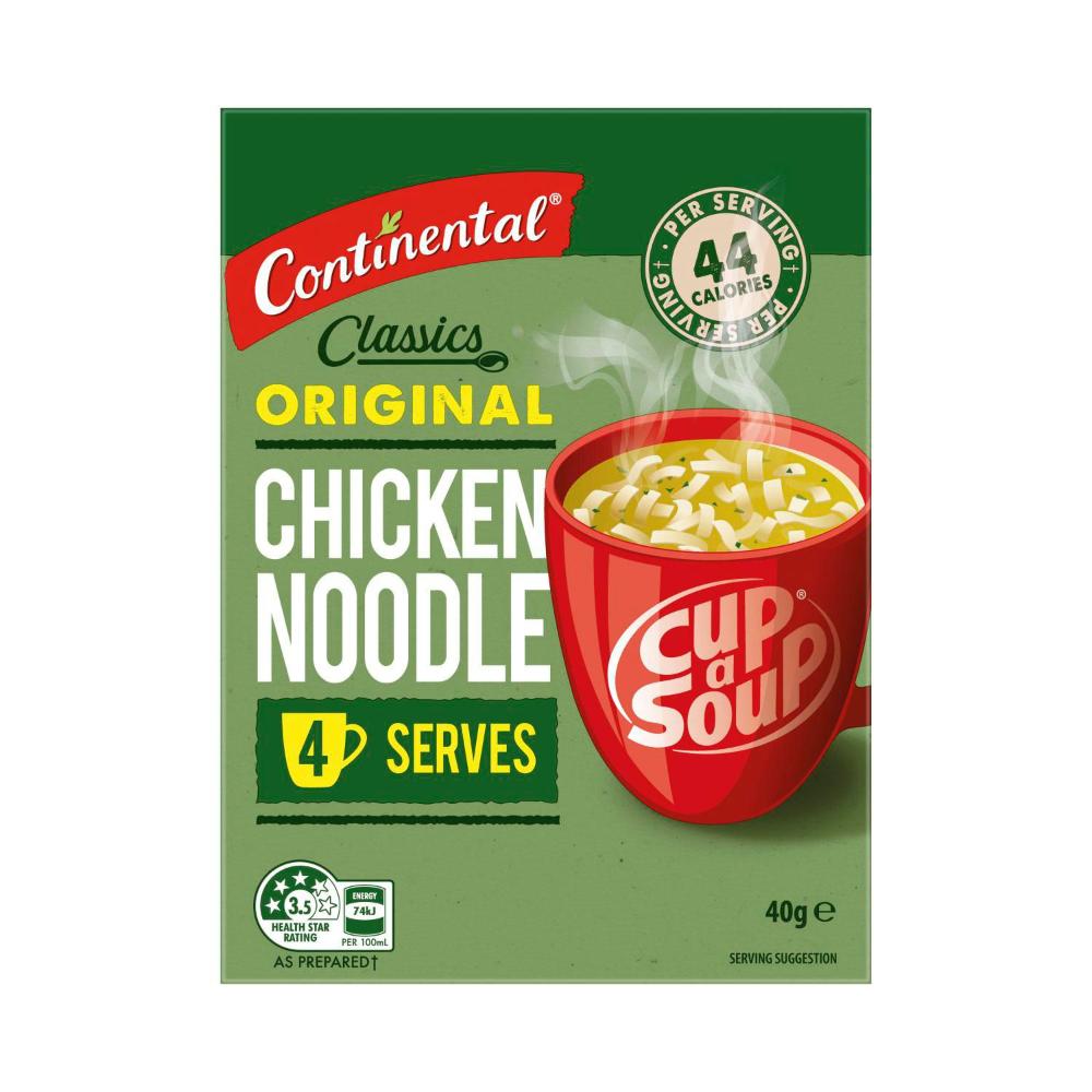 Continental Cup A Soup Chicken Noodle Soup Serves 4 - 40g