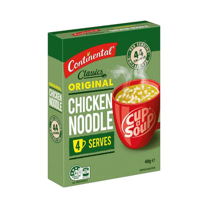 Continental Cup A Soup Chicken Noodle Soup Serves 4 - 40g