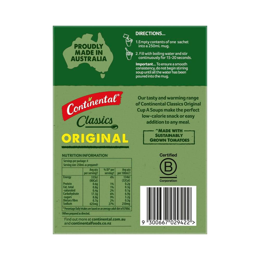 Continental Cup A Soup Tomato Soup Serves 4 - 80g