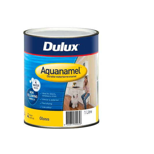 Dulux Extra Bright Gloss Aquanamel Enamel Paint - 1L