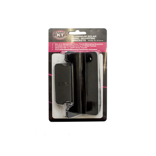 Kt Solar Mounting Brackets - 8mm T-Bolt Hole - 101mm x 66mm x 43mm - 4 Pack
