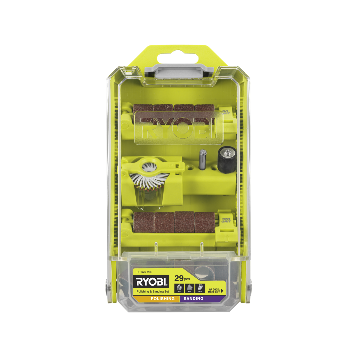 Ryobi Polishing and Sanding Set - 38mm - 29 Piece