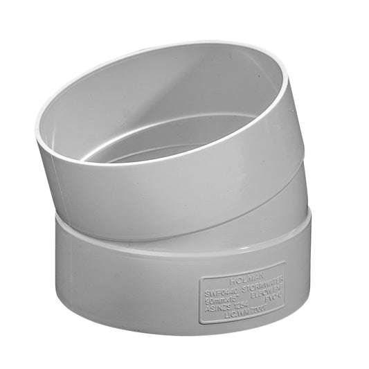 Holman 90mm PVC Stormwater Elbow - 15°