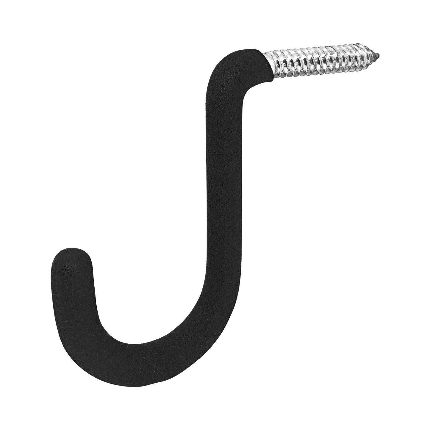 Pinnacle PVC Coated Self Tapping J Hook - 100 x 15 x 160mm - Black