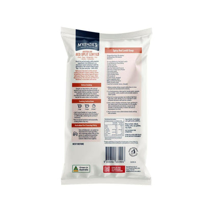 McKenzie's Split Red Lentils - 375g