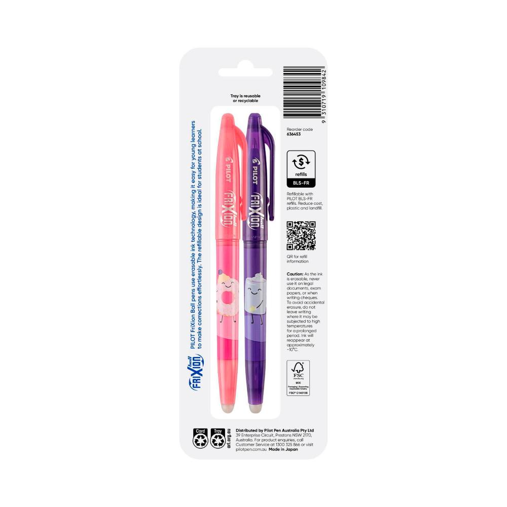 Pilot Frixion Ball Pens Sweet Paradise - 2 Pack
