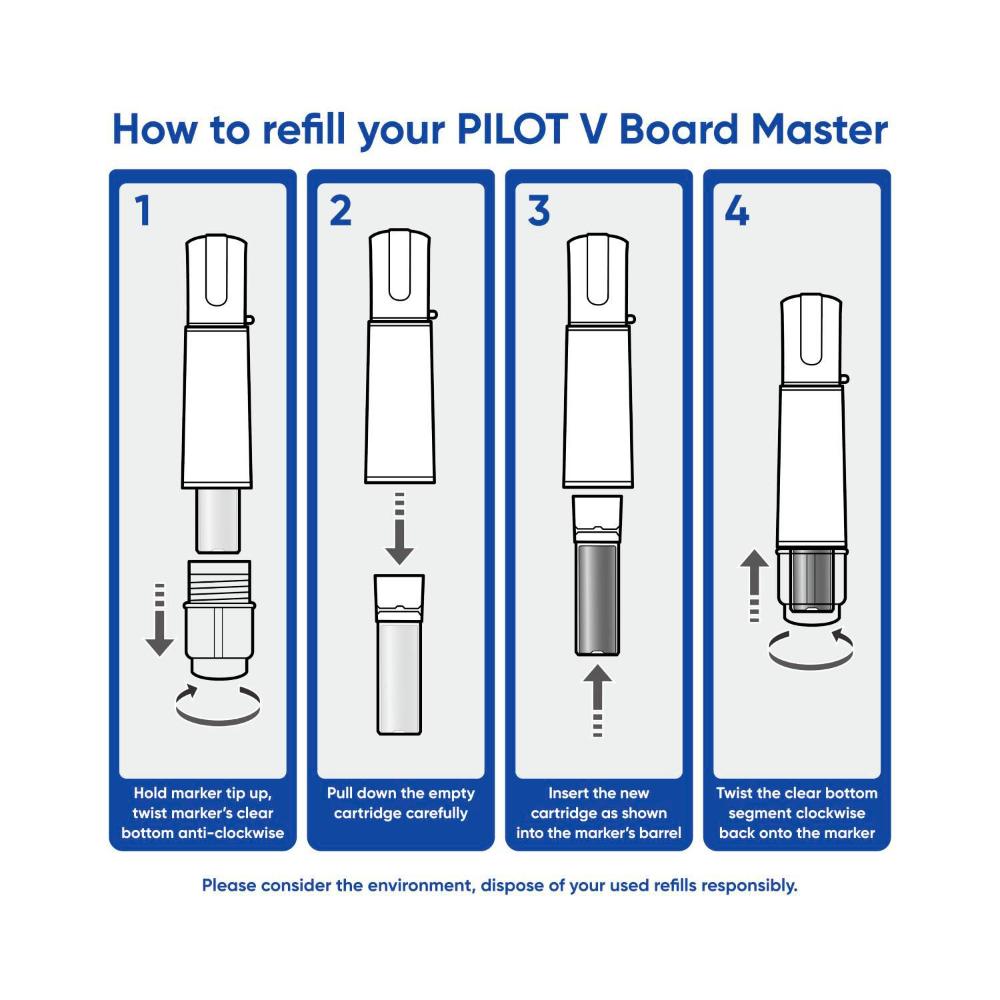 Pilot V Board Whiteboard Marker - 2 Pack