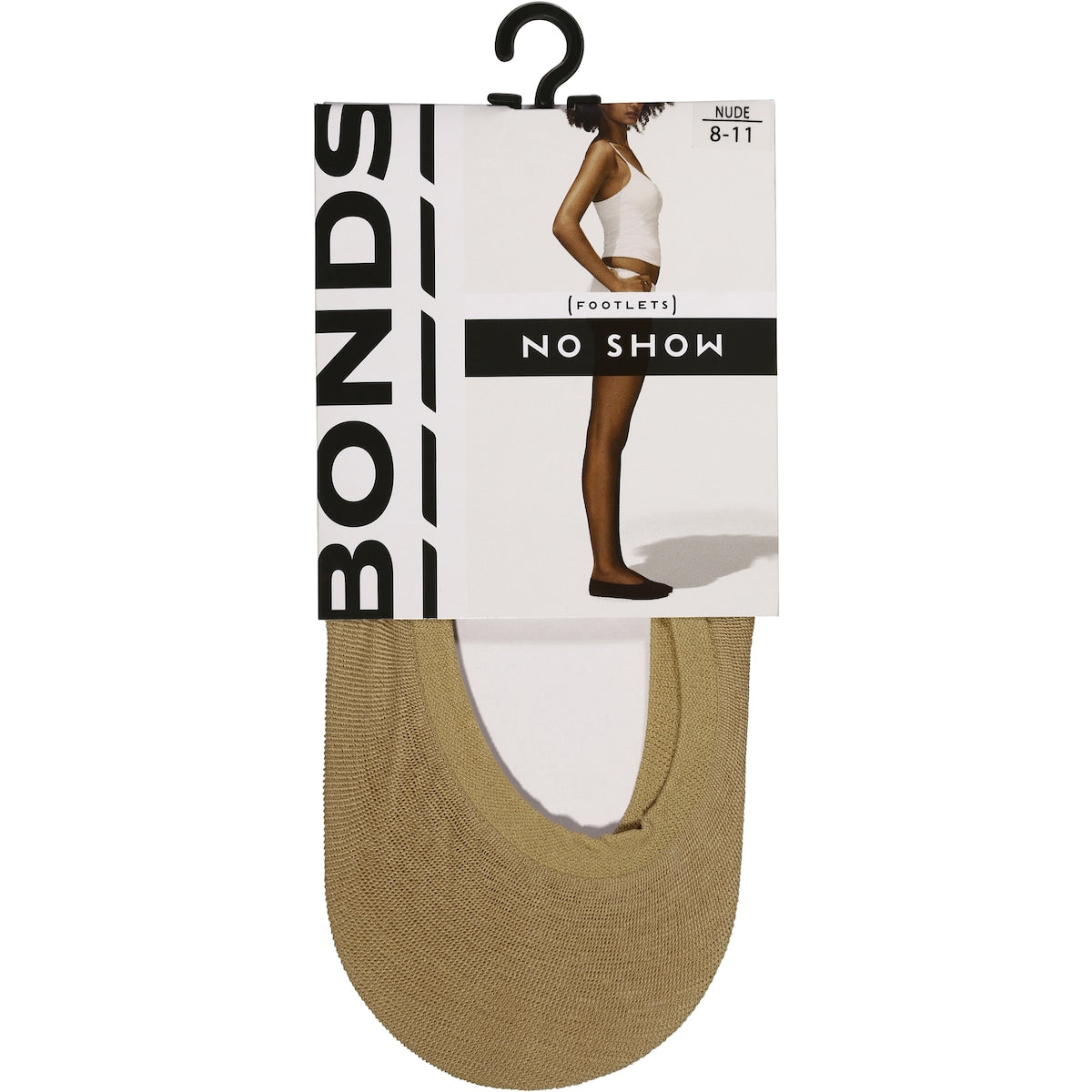 Bonds No Show Footlets Nude (3-8 & 8-11) Each