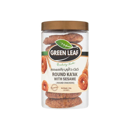 Greenleaf Round Crackers Sesame - 375g