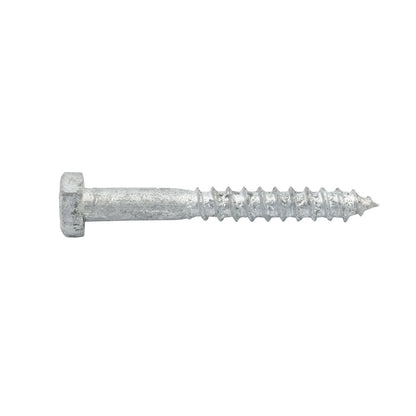 Zenith Hex Head Coach Screws - M6 x 50mm - Hot Dip Galvanised - 25 Pack