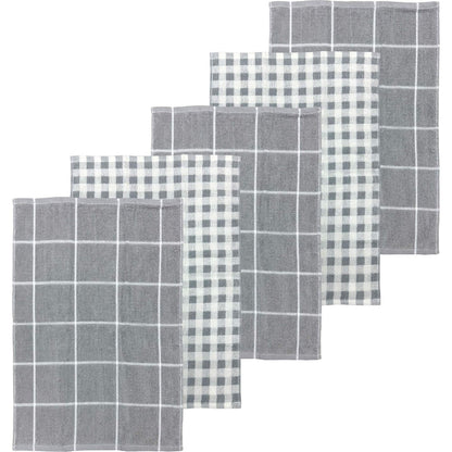 Mint Everyday Heavy Weight Tea Towel Terry Assorted 5 Pack