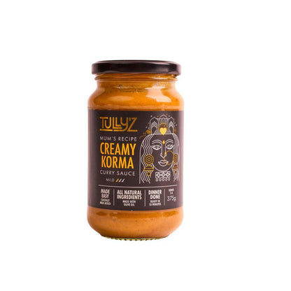 Tully'z Kitchen All Natural Creamy Korma Curry Sauce - 375g