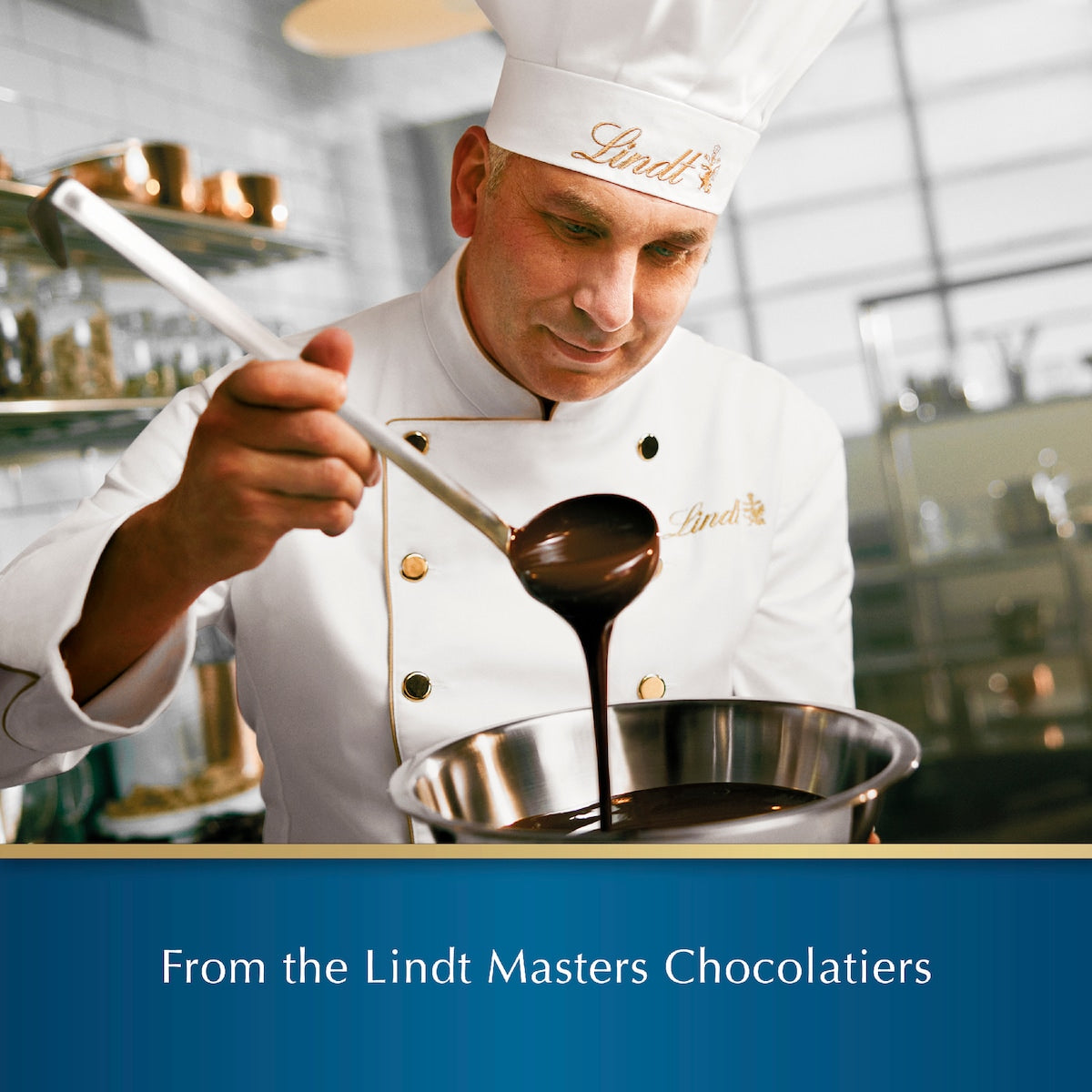 Lindt Les Grandes Milk Chocolate & Hazelnut Block 150g
