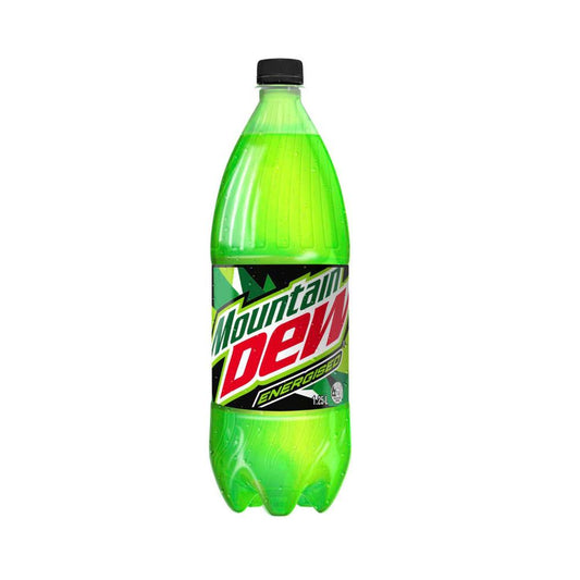 Mountain Dew Energised Soft Drink Bottle - 1.25L