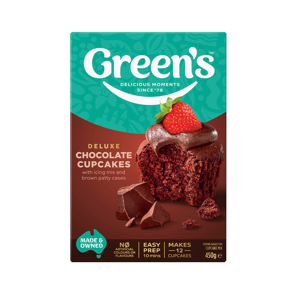 Green's Deluxe Chocolate Cupcake Mix - 450g