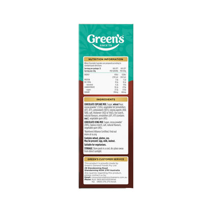 Green's Deluxe Chocolate Cupcake Mix - 450g