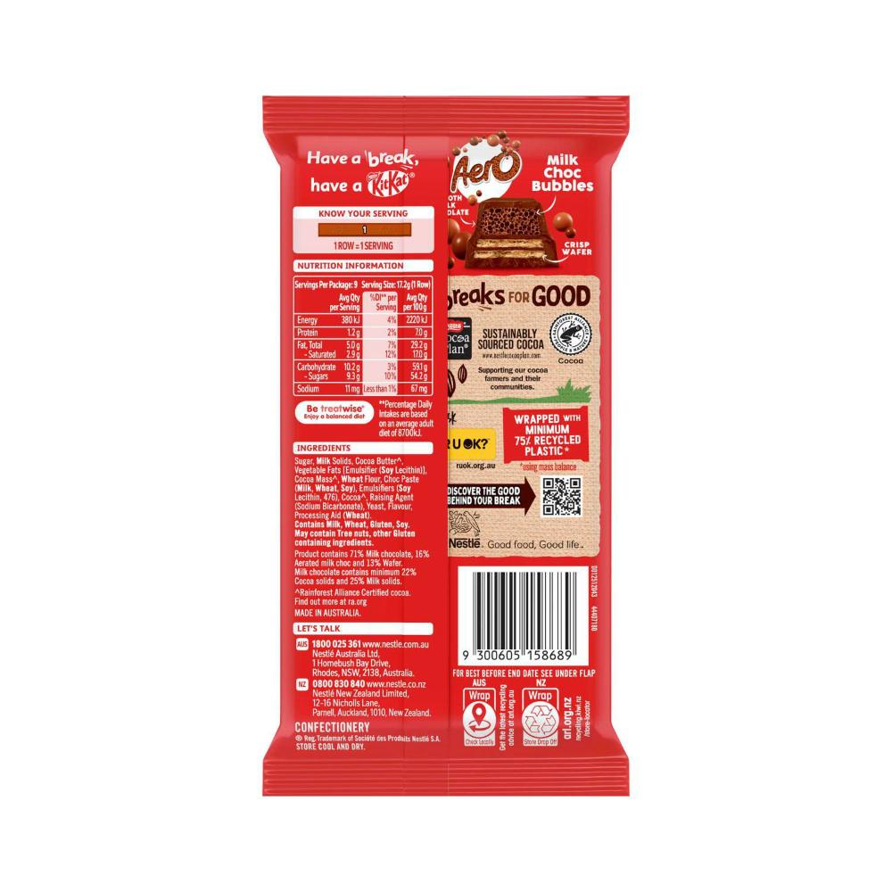 Kit Kat Aero Milk Block Chocolate - 155g