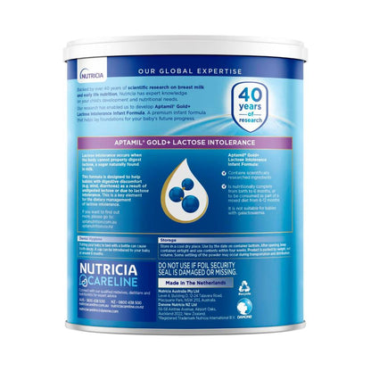 Aptamil Gold+ Lactose Intolerance Baby Infant Formula From Birth To 12 Months  - 900g
