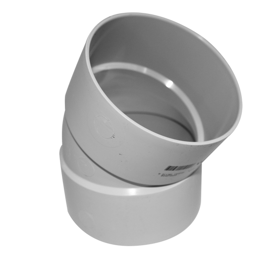 Holman 40mm PVC DWV Plain Bend - Female & Female - 45 Deg