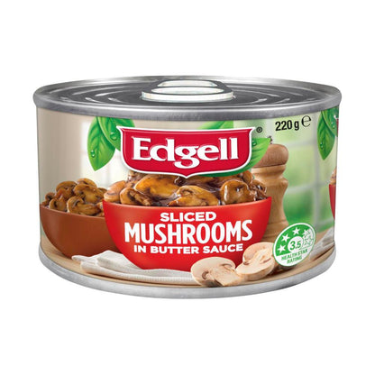 Edgell Sliced Mushrooms in Butter Sauce - 220g