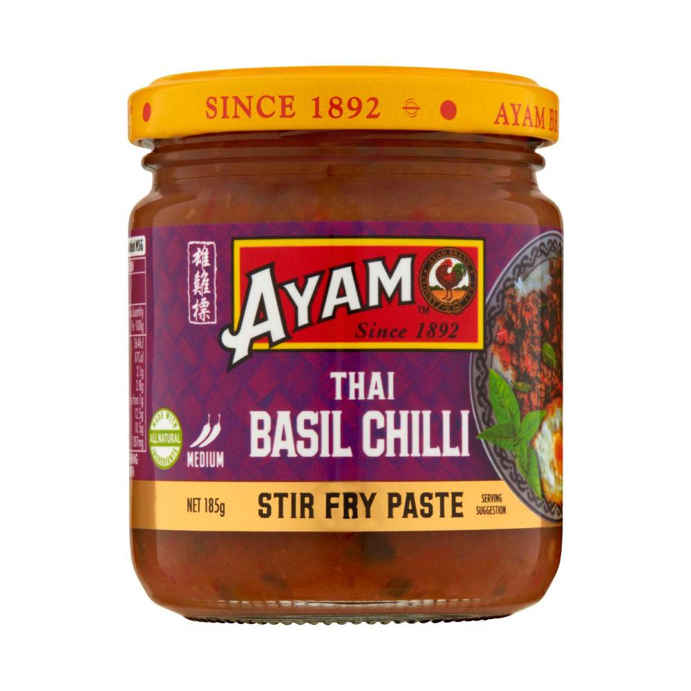 Ayam Stir Fry Paste Thai Basil Chilli - 185g