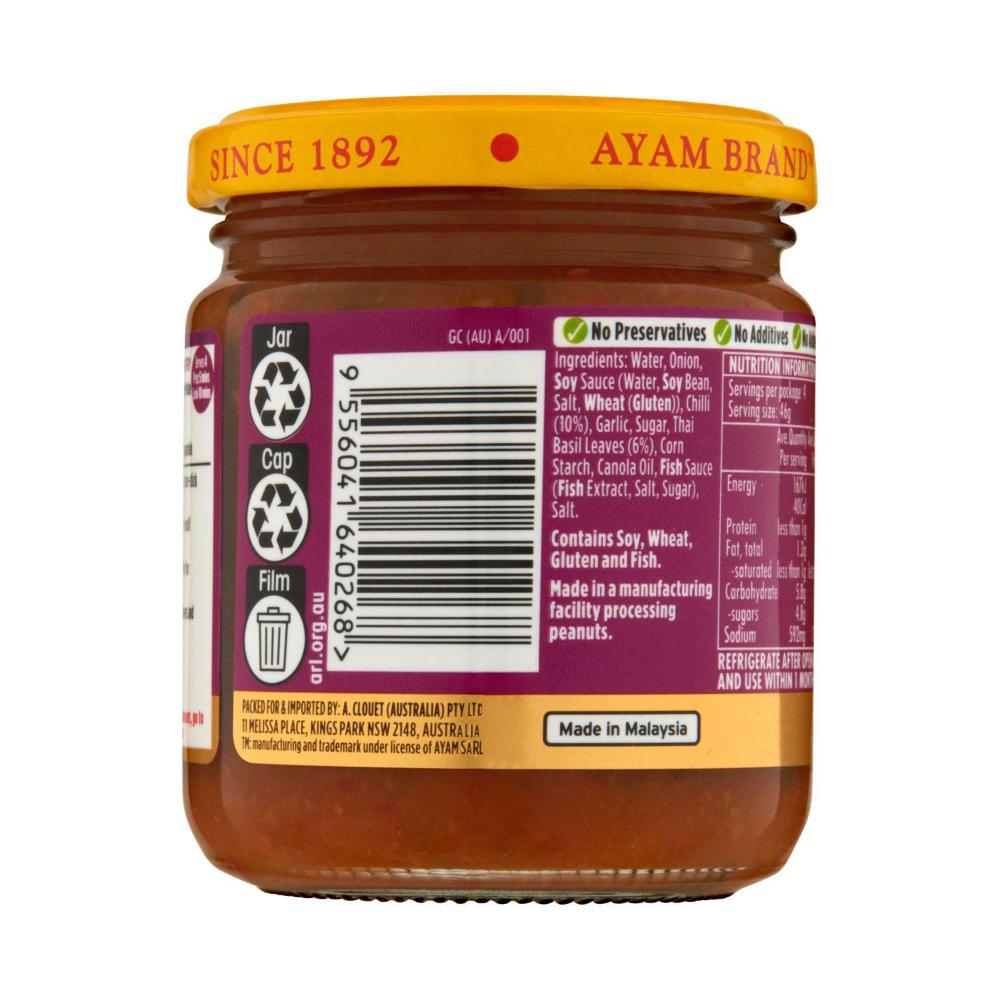 Ayam Stir Fry Paste Thai Basil Chilli - 185g