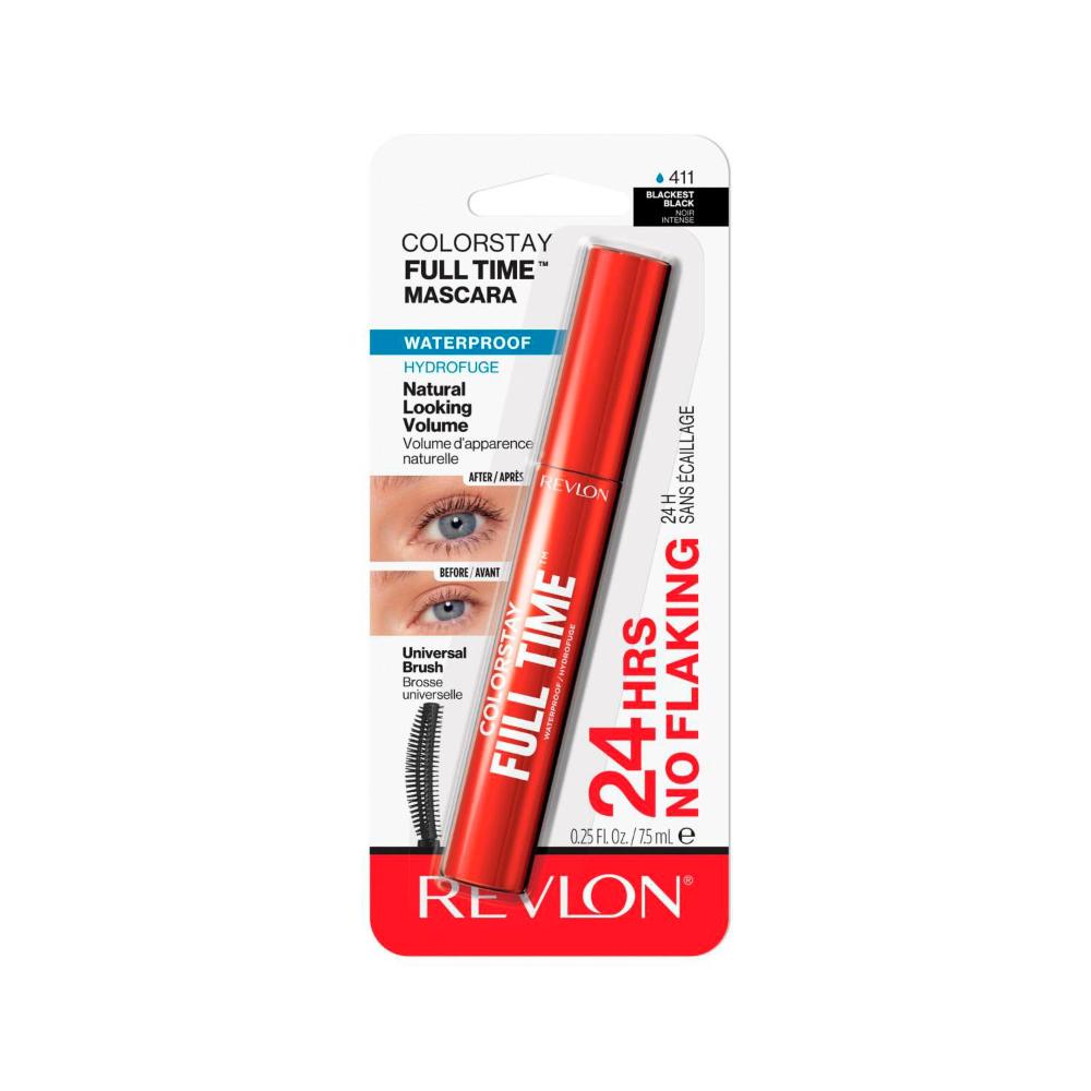 Revlon Colorstay Full Time Mascara Blackest Black Waterproof - 7.5mL