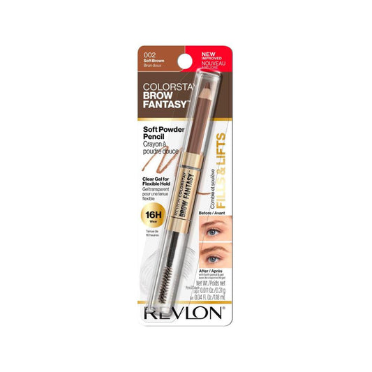 Revlon Colorstay Brow Fantasy Pencil & Gel Soft Brown - 1 Each