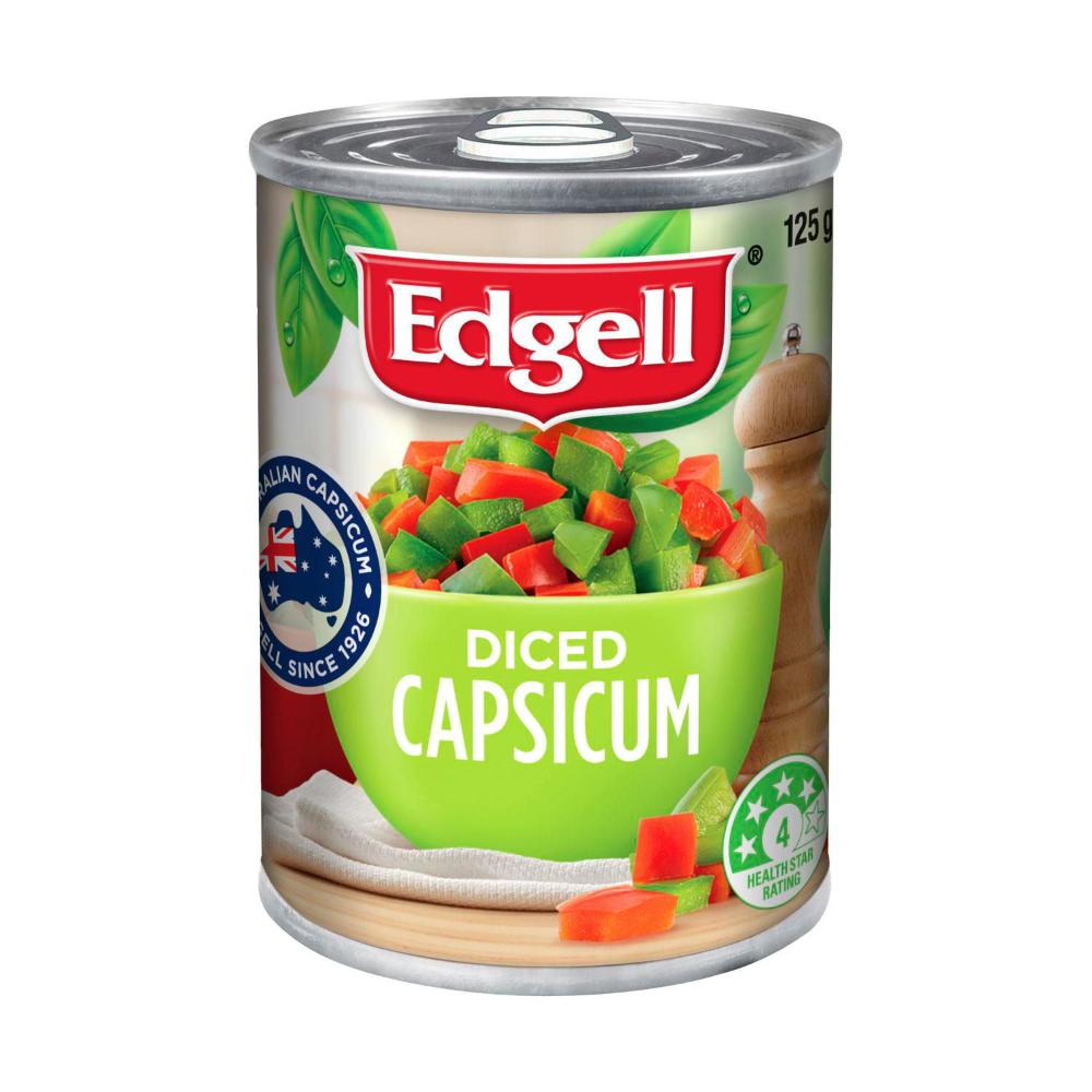 Edgell Australian Grown Diced Capsicum - 125g