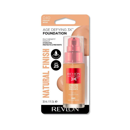 Revlon Age Defying 3x Foundation Medium Beige - 30mL