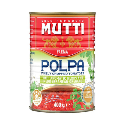 Mutti Polpa Finely Chopped Tomatoes With Herb - 400g