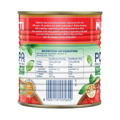 Mutti Polpa Finely Chopped Tomatoes With Basil - 790g