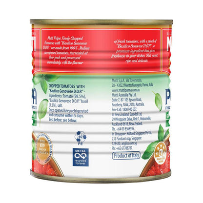 Mutti Polpa Finely Chopped Tomatoes With Basil - 790g