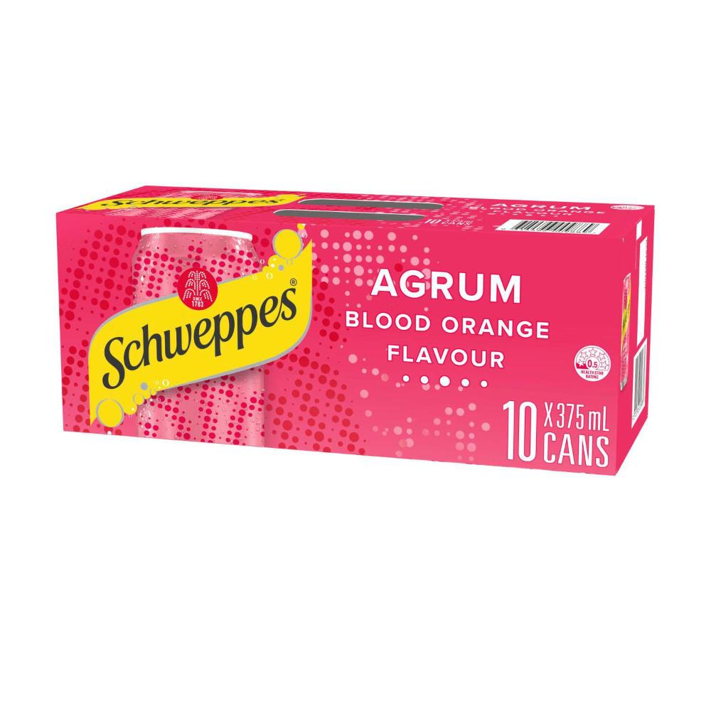 Schweppes Mixers Blood Orange Soft Drink 10x375ml - 3.75L