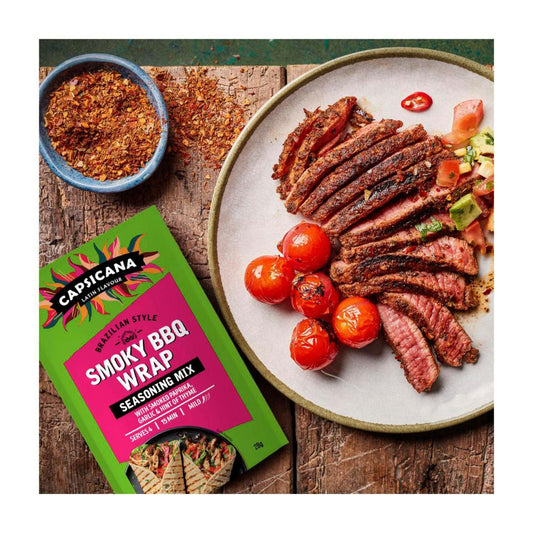 Capsicana Brazilian Style Smoky BBQ Wrap Seasoning Mix - 28g
