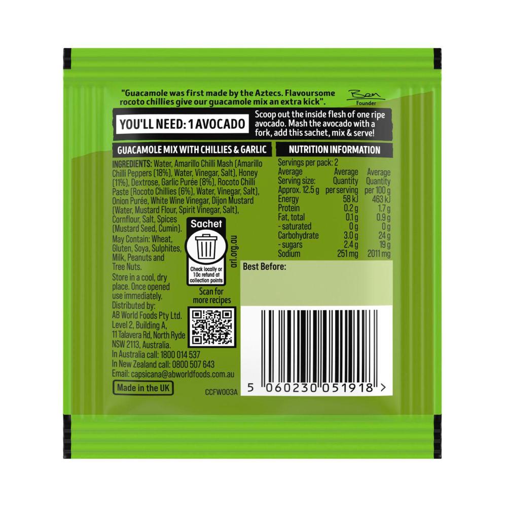 Capsicana Mexican Style Guacamole Mix - 25g