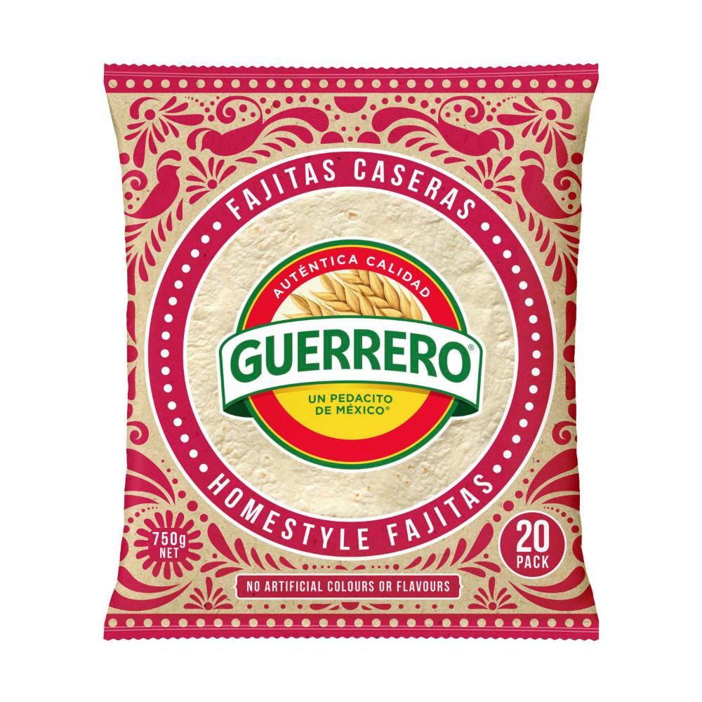 Guerrero Fajita Tortillas 20 Pack - 750g
