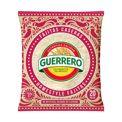Guerrero Fajita Tortillas 20 Pack - 750g
