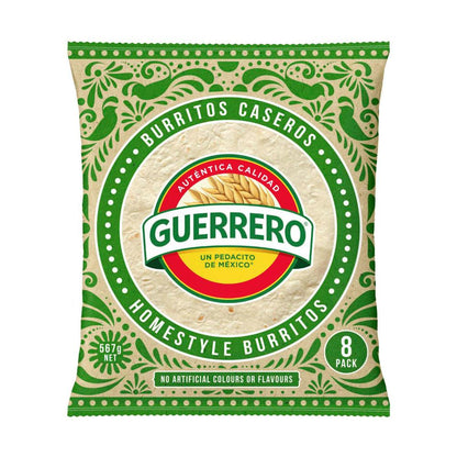 Guerrero Burrito Tortillas 10in 8 Pack - 567g
